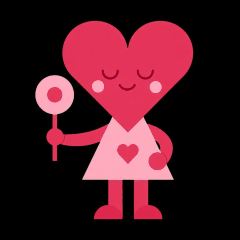 LOVE-R — The Romantic SBTI personality type illustration